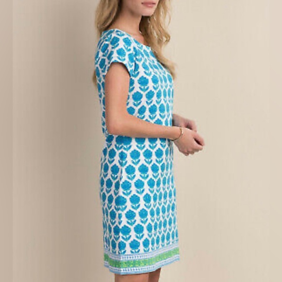 Hatley Nellie Dressing Blue and Green With Exposed Back Zipper, Size Small - Picture 2 of 11